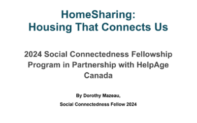 [REPORT] Homesharing:  Housing That Connects Us